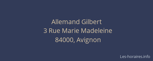 Allemand Gilbert