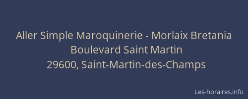 Aller Simple Maroquinerie - Morlaix Bretania