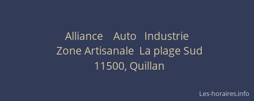 Alliance    Auto   Industrie