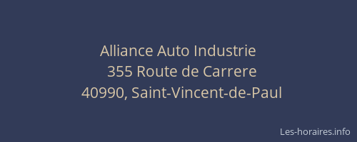 Alliance Auto Industrie