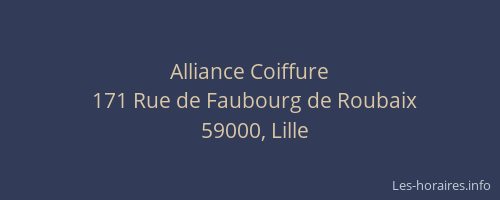 Alliance Coiffure