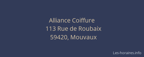 Alliance Coiffure