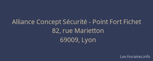 Alliance Concept Sécurité - Point Fort Fichet