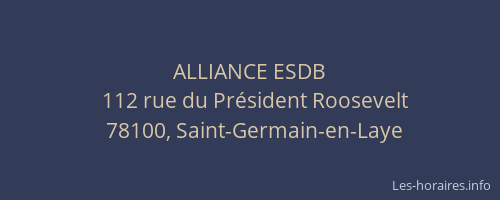 ALLIANCE ESDB
