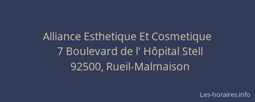 Alliance Esthetique Et Cosmetique