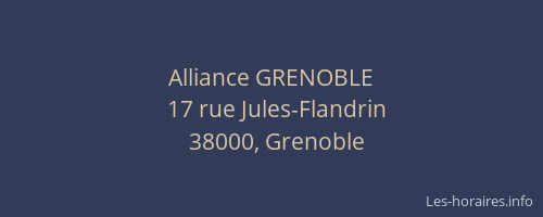 Alliance GRENOBLE
