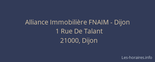 Alliance Immobilière FNAIM - Dijon