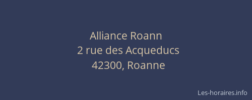 Alliance Roann