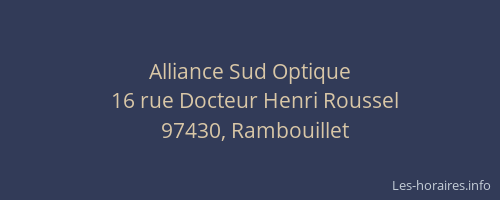 Alliance Sud Optique