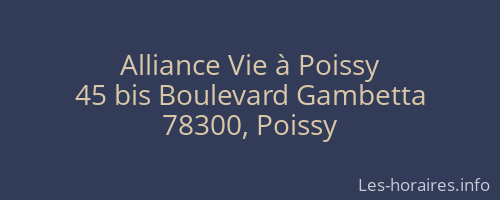 Alliance Vie à Poissy
