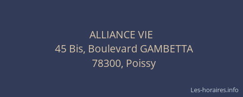 ALLIANCE VIE