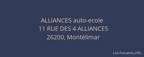 ALLIANCES auto-ecole