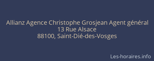 Allianz Agence Christophe Grosjean Agent général