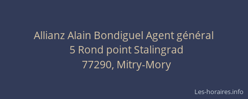 Allianz Alain Bondiguel Agent général