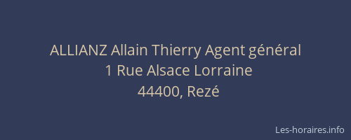 ALLIANZ Allain Thierry Agent général