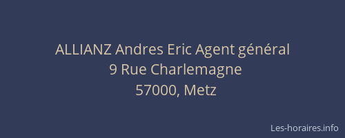 ALLIANZ Andres Eric Agent général