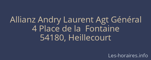 Allianz Andry Laurent Agt Général