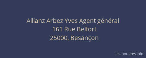 Allianz Arbez Yves Agent général