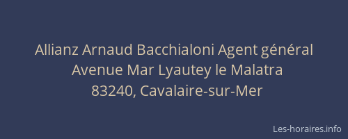 Allianz Arnaud Bacchialoni Agent général