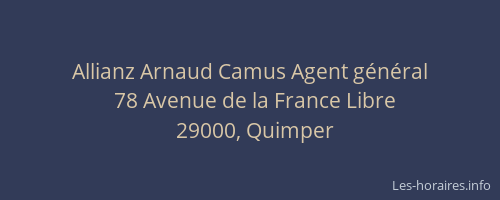 Allianz Arnaud Camus Agent général