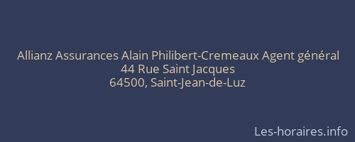 Allianz Assurances Alain Philibert-Cremeaux Agent général