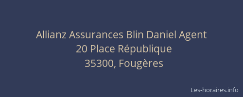 Allianz Assurances Blin Daniel Agent