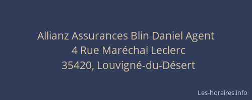 Allianz Assurances Blin Daniel Agent