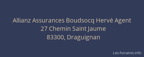 Allianz Assurances Boudsocq Hervé Agent