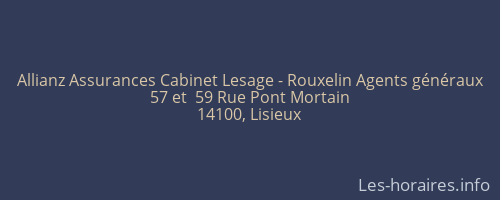 Allianz Assurances Cabinet Lesage - Rouxelin Agents généraux