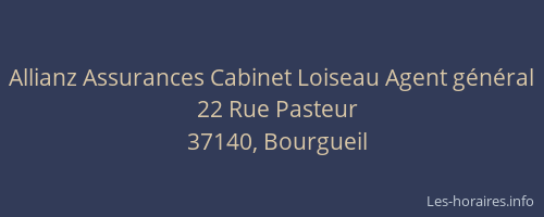 Allianz Assurances Cabinet Loiseau Agent g&eacute;n&eacute;ral
