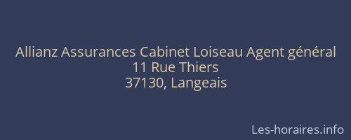Allianz Assurances Cabinet Loiseau Agent général