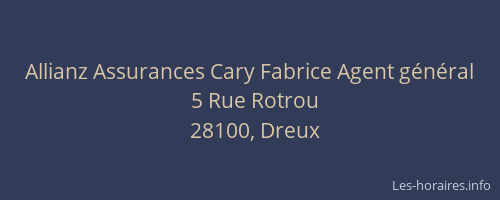 Allianz Assurances Cary Fabrice Agent g&eacute;n&eacute;ral