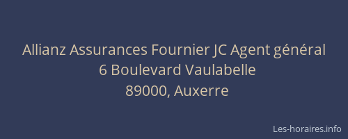 Allianz Assurances Fournier JC Agent général