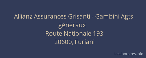 Allianz Assurances Grisanti - Gambini Agts généraux