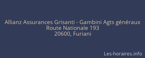Allianz Assurances Grisanti - Gambini Agts généraux
