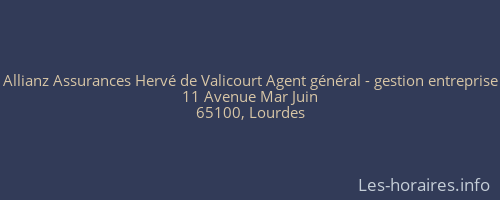 Allianz Assurances Hervé de Valicourt Agent général - gestion entreprise