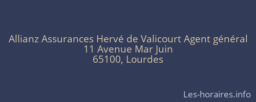 Allianz Assurances Hervé de Valicourt Agent général