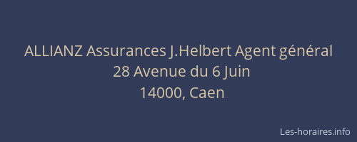 ALLIANZ Assurances J.Helbert Agent général