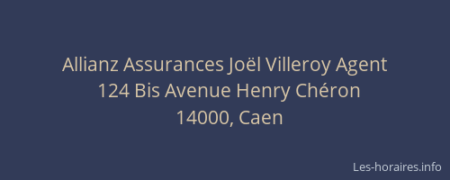 Allianz Assurances Joël Villeroy Agent