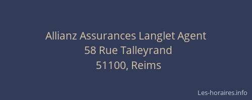 Allianz Assurances Langlet Agent