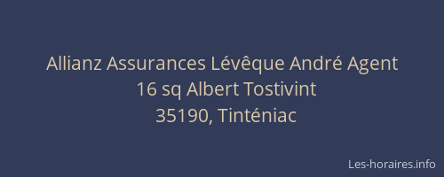 Allianz Assurances Lévêque André Agent
