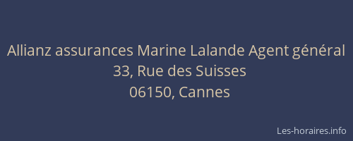 Allianz assurances Marine Lalande Agent général
