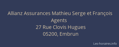 Allianz Assurances Mathieu Serge et François Agents