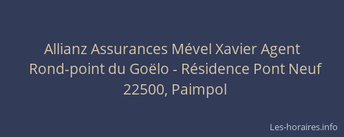 Allianz Assurances M&eacute;vel Xavier Agent