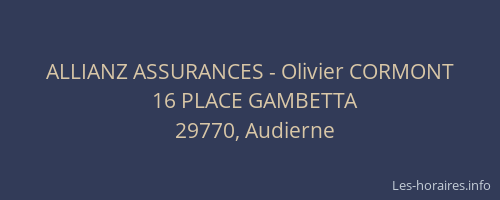 ALLIANZ ASSURANCES - Olivier CORMONT
