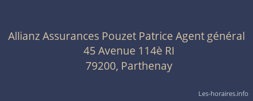 Allianz Assurances Pouzet Patrice Agent g&eacute;n&eacute;ral