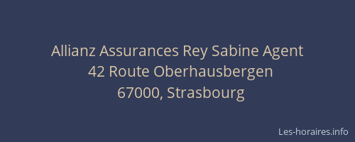 Allianz Assurances Rey Sabine Agent