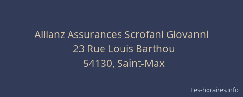 Allianz Assurances Scrofani Giovanni