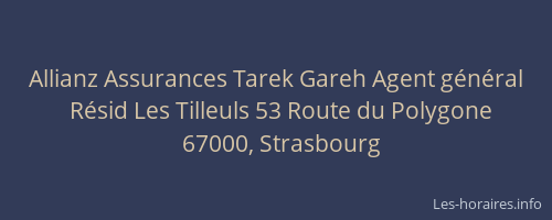Allianz Assurances Tarek Gareh Agent général