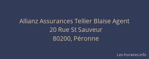 Allianz Assurances Tellier Blaise Agent